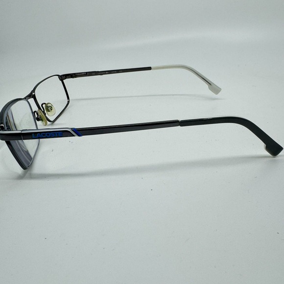 Lacoste Eyeglasses L2156 424 Polished Blue Rectangular Frame 54-16 140 H10193 - Picture 2 of 8
